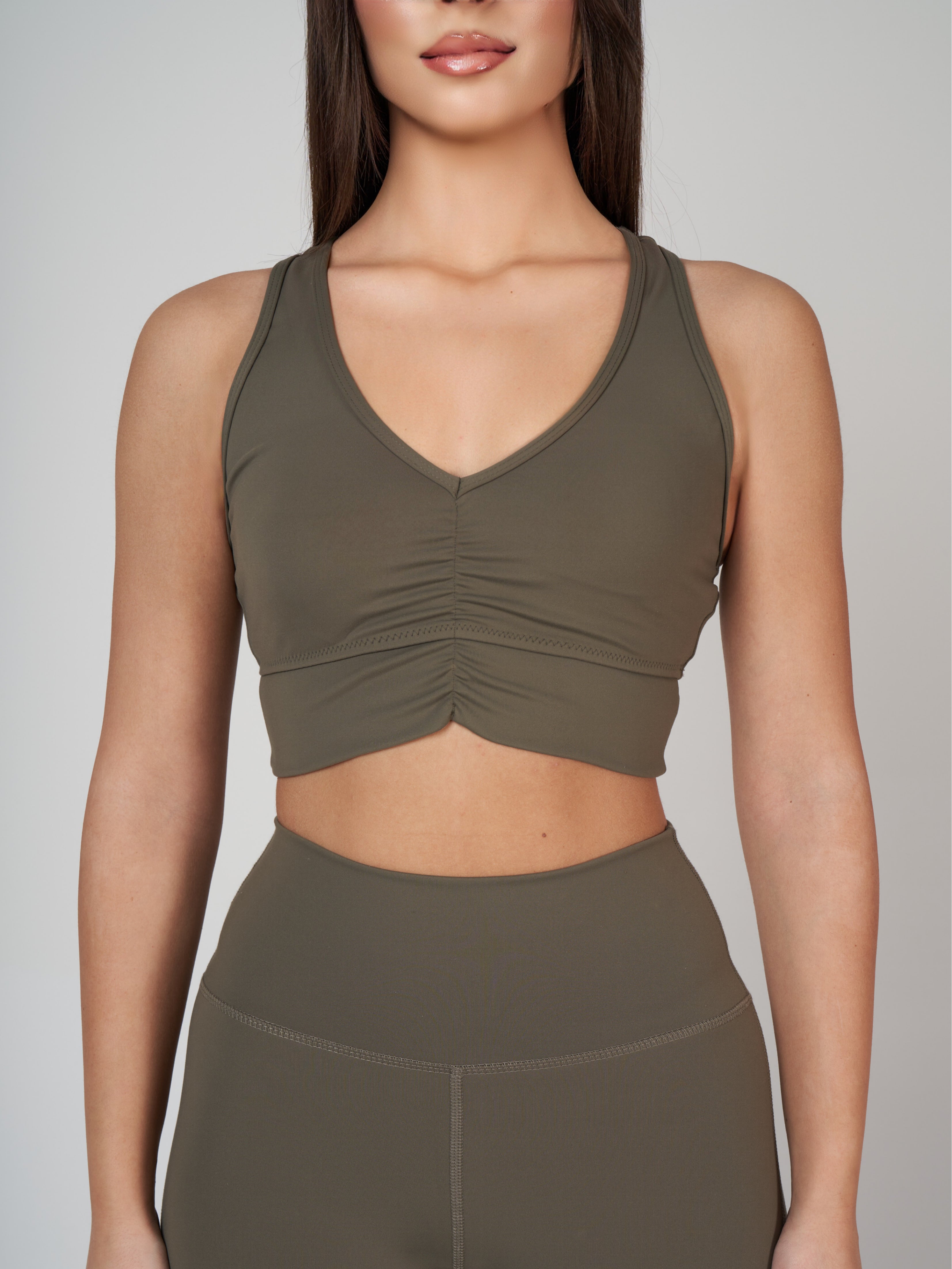Amara Sculpt Bra - Khaki