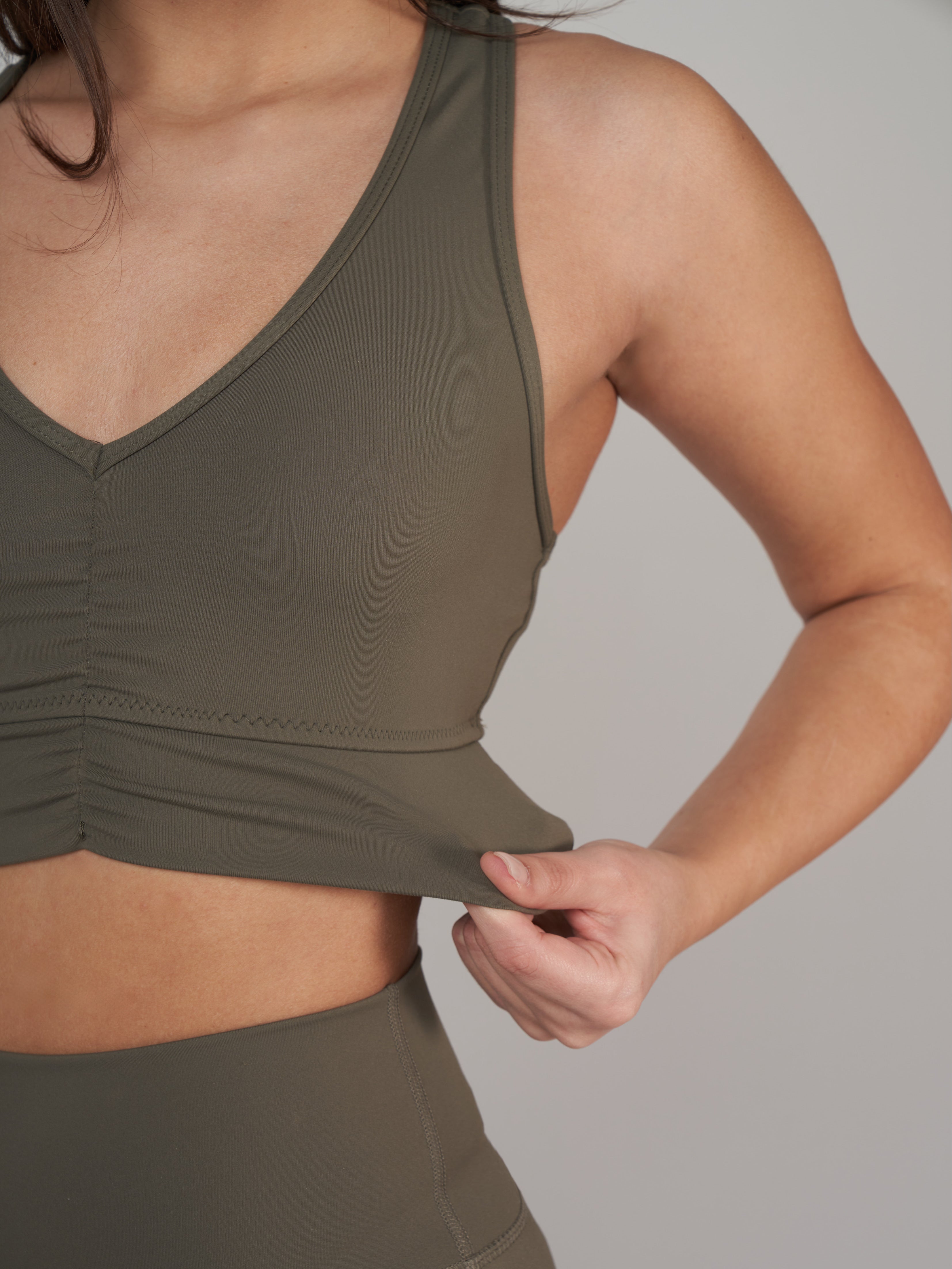 Amara Sculpt Bra - Khaki