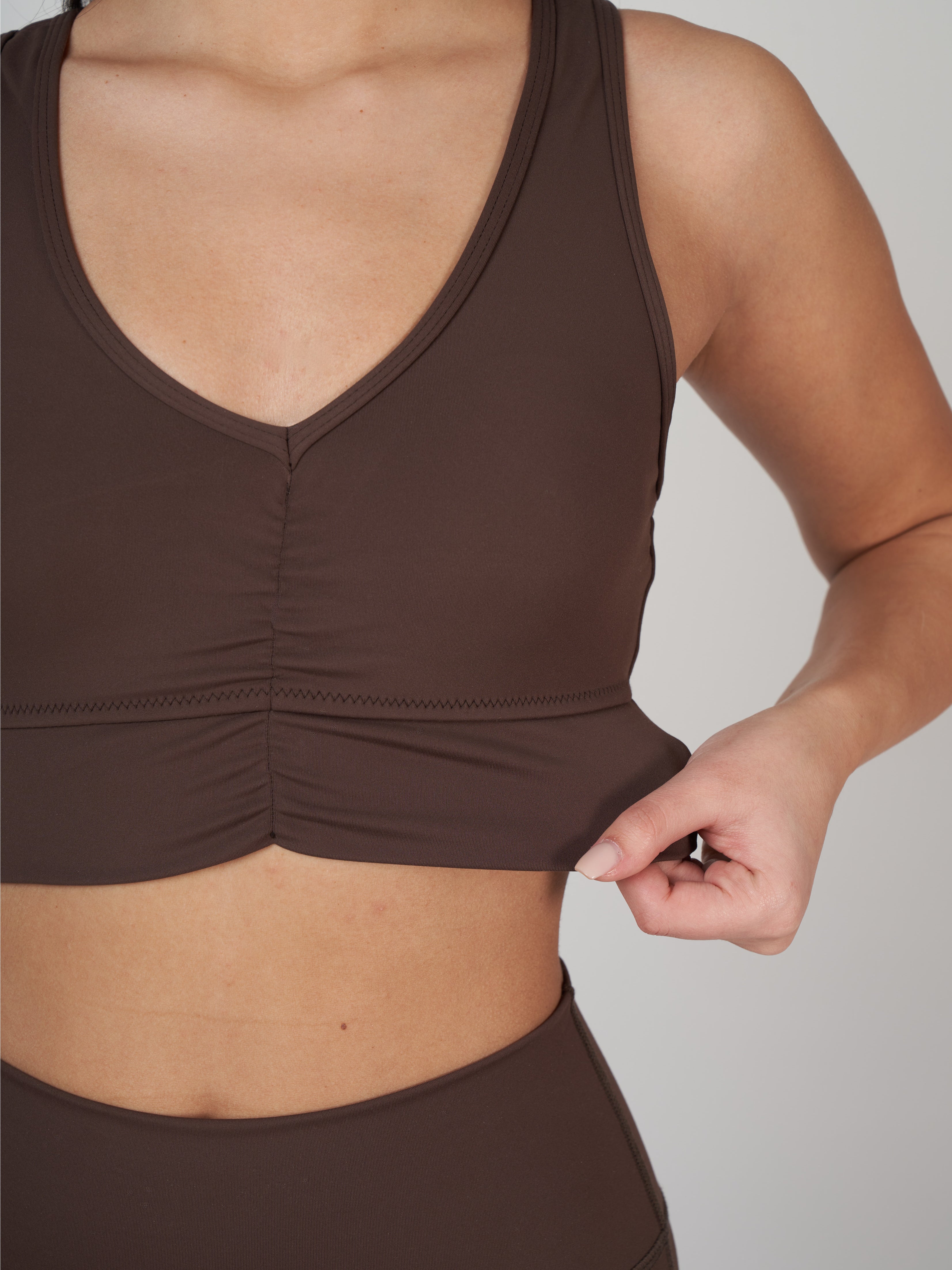 Amara Sculpt Bra - Bitter Brown