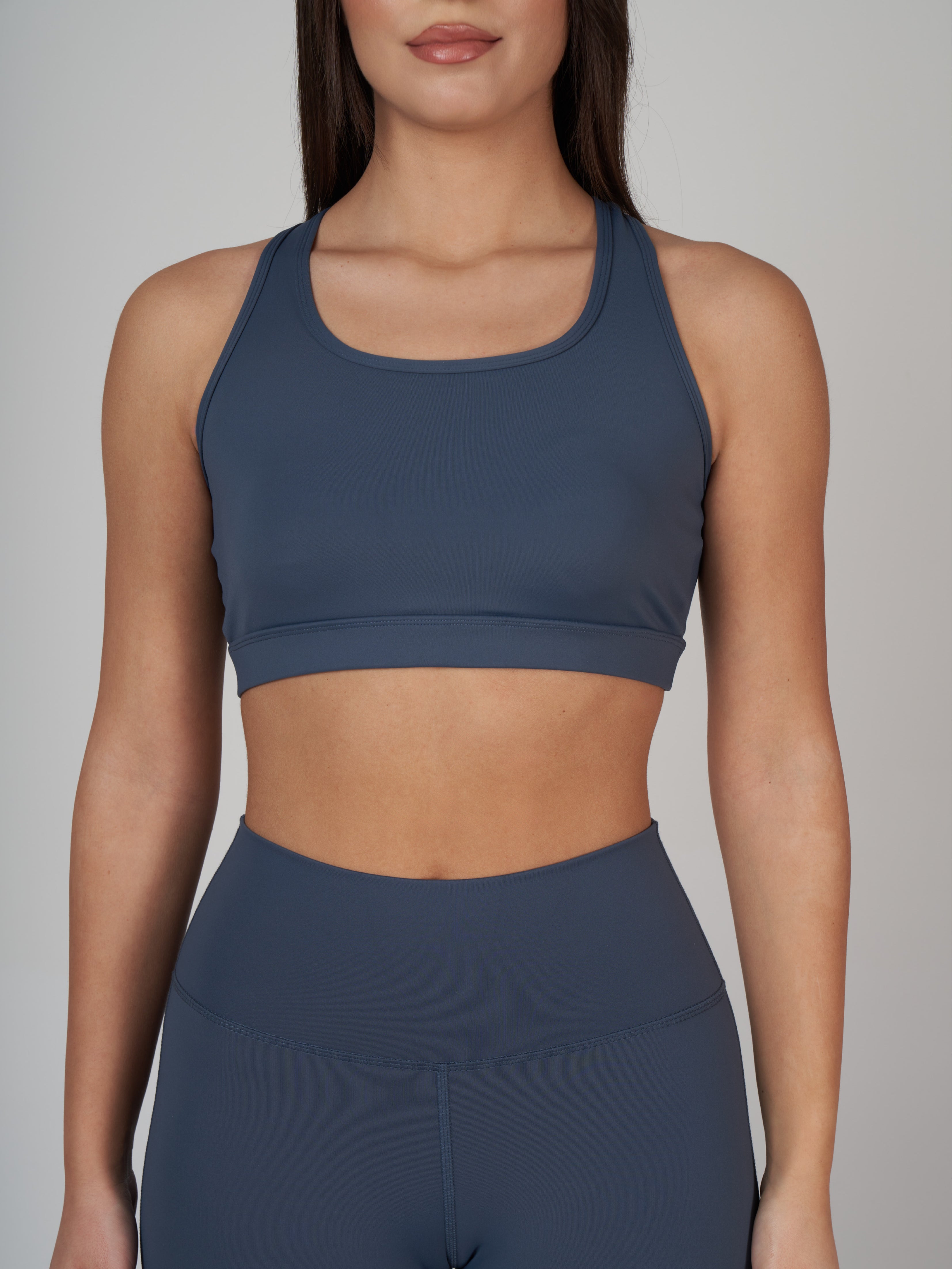 Raina Cross Bra - Indigo