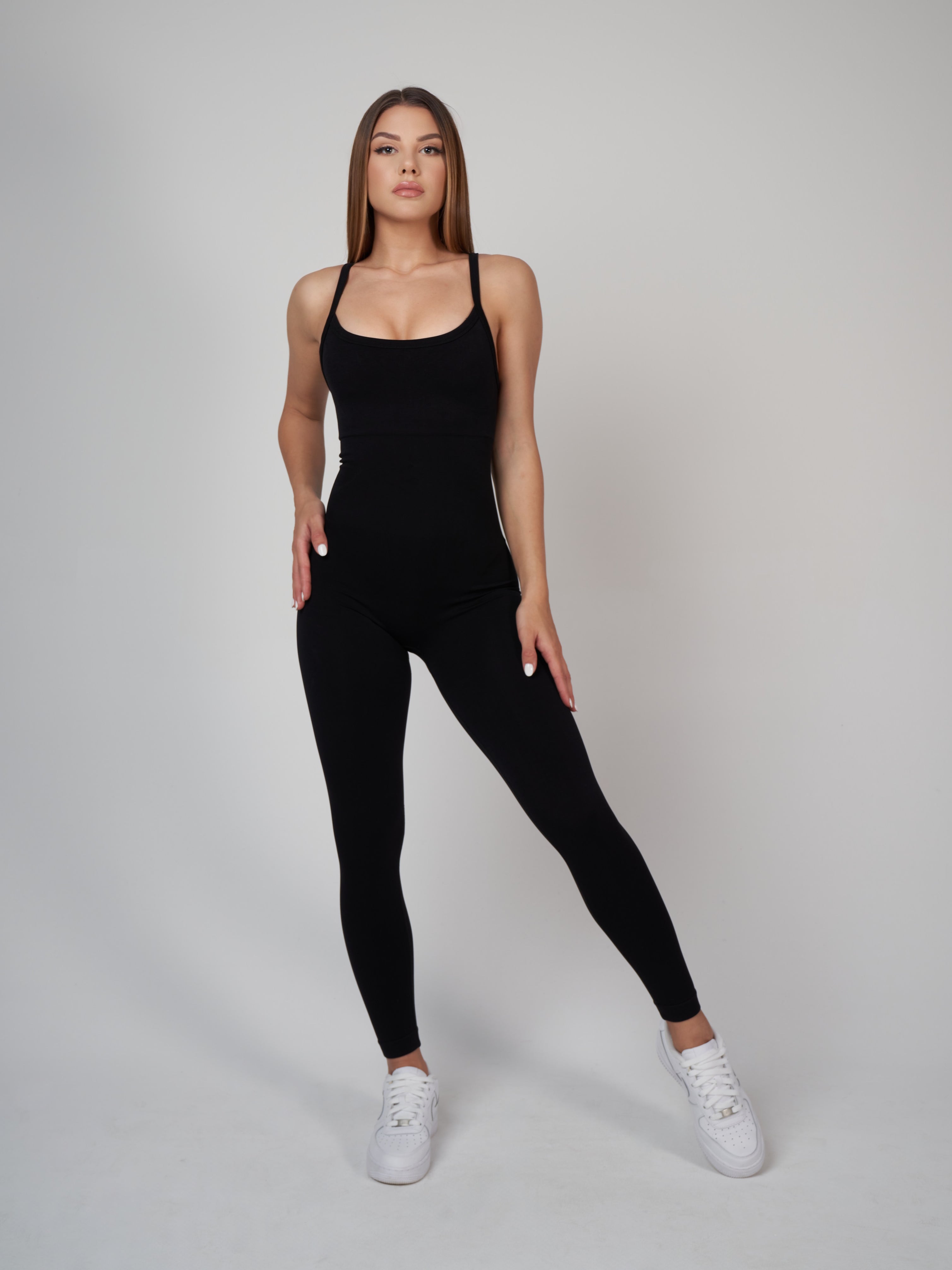 Rachel Seamless Jumpsuit - Black
