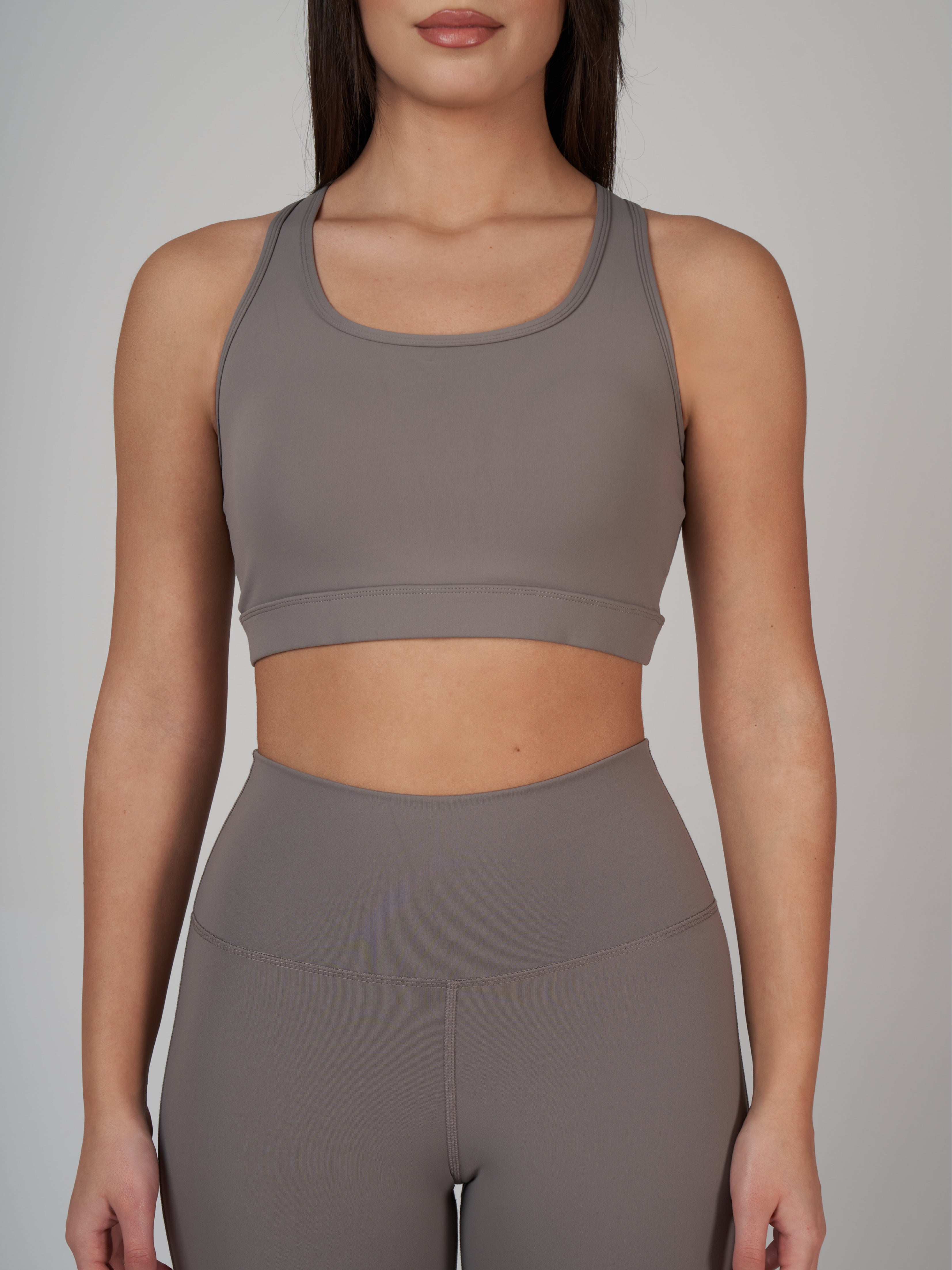 Raina Cross Bra - Stone