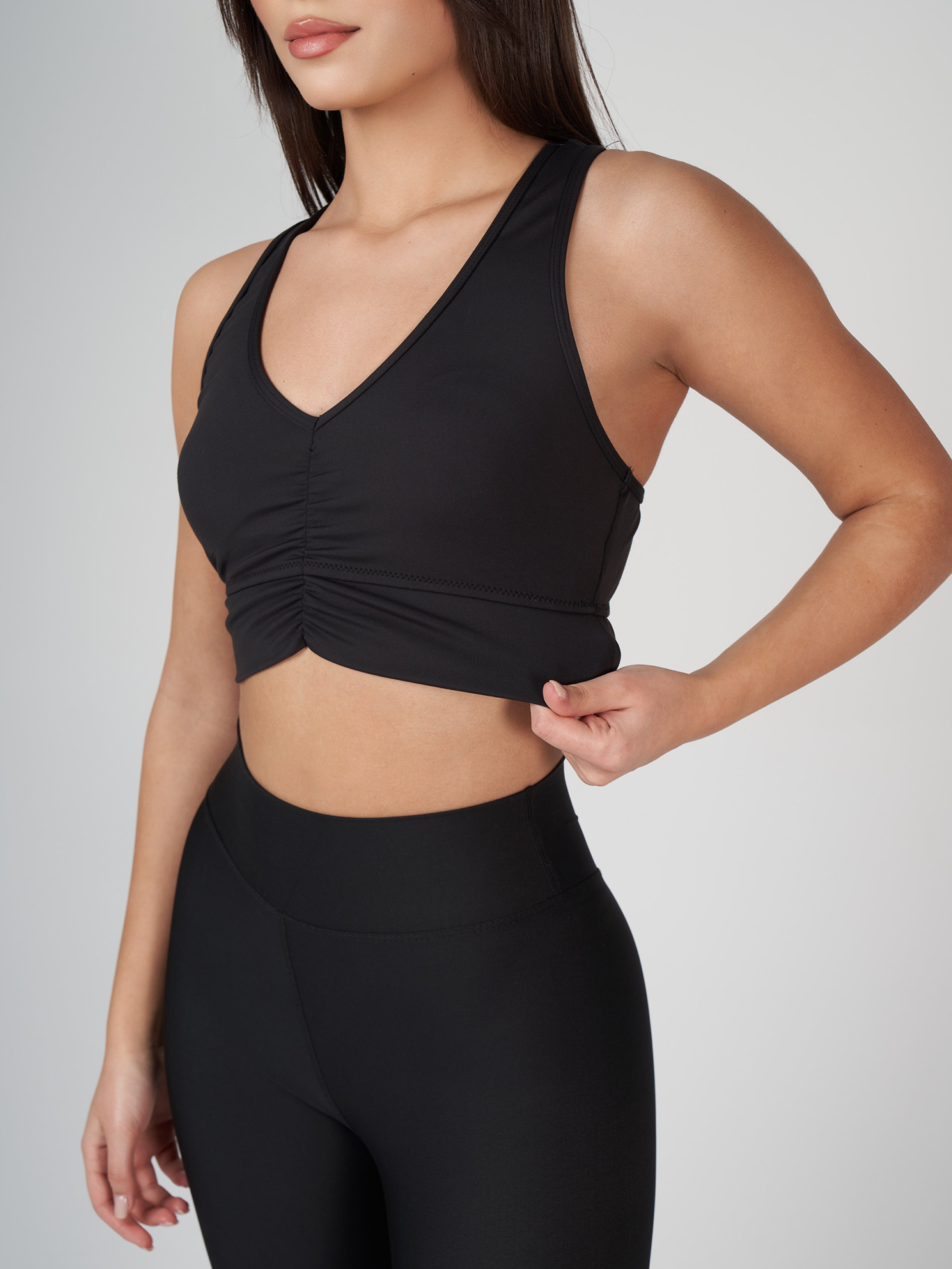 Raina Cross Bra - Black