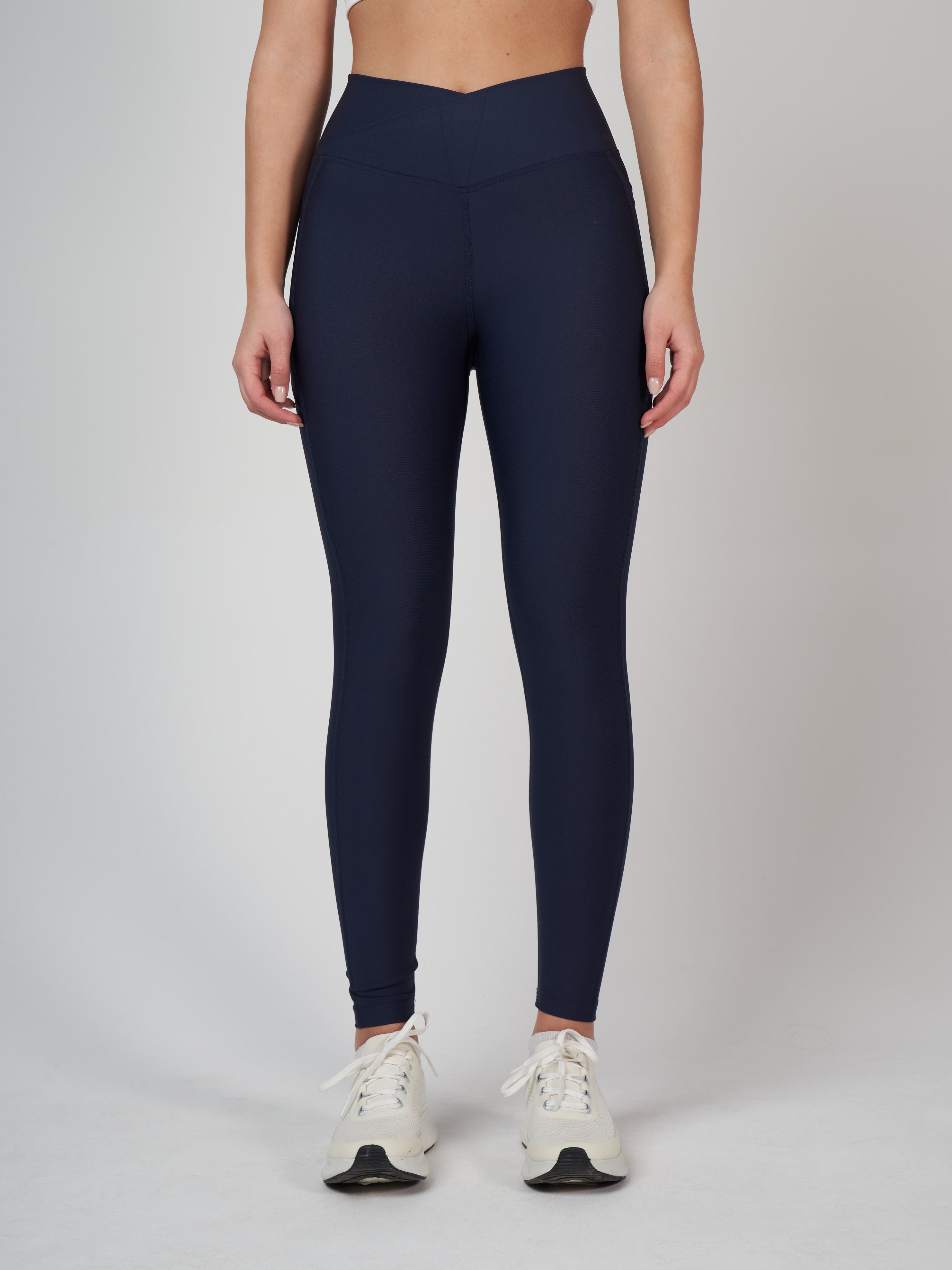 Adele Cross Waist Хеланки - Navy Blue