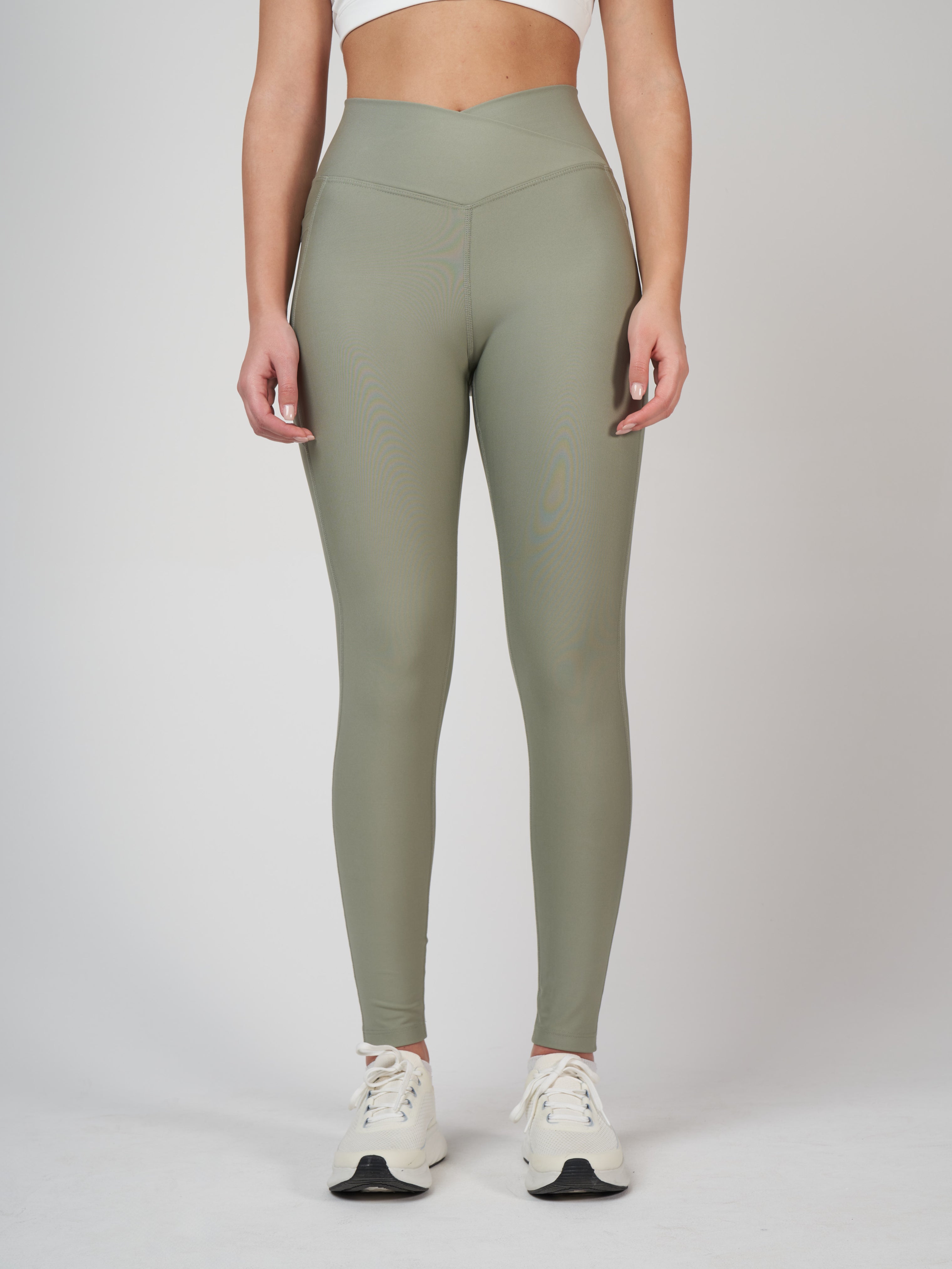 Adele Cross Waist Хеланки - Light Green