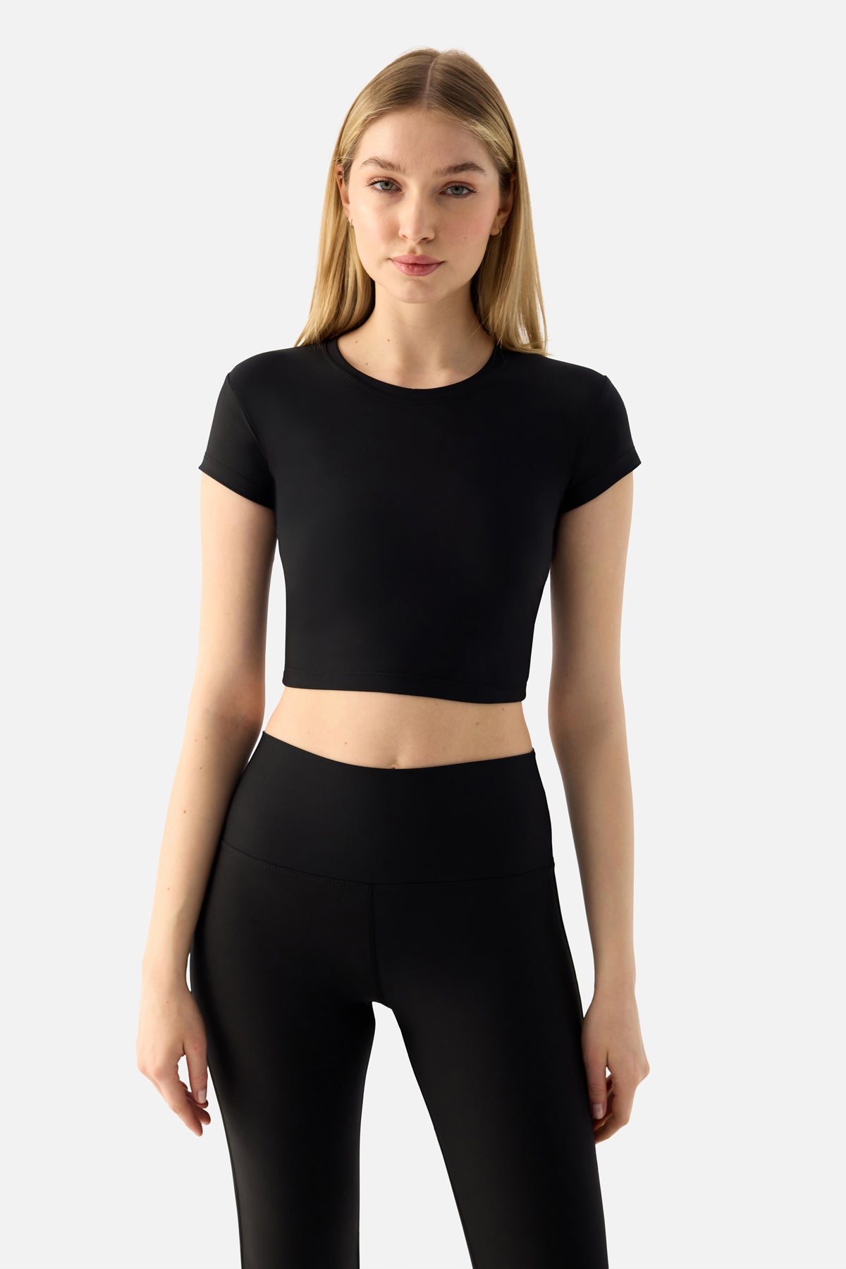 Melina Short Sleeve Top - Black