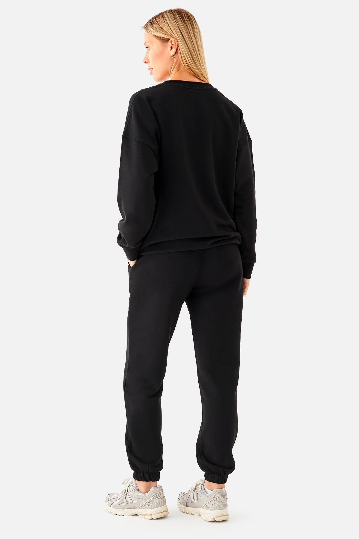 Mia Cuffed Sweatpants - Black