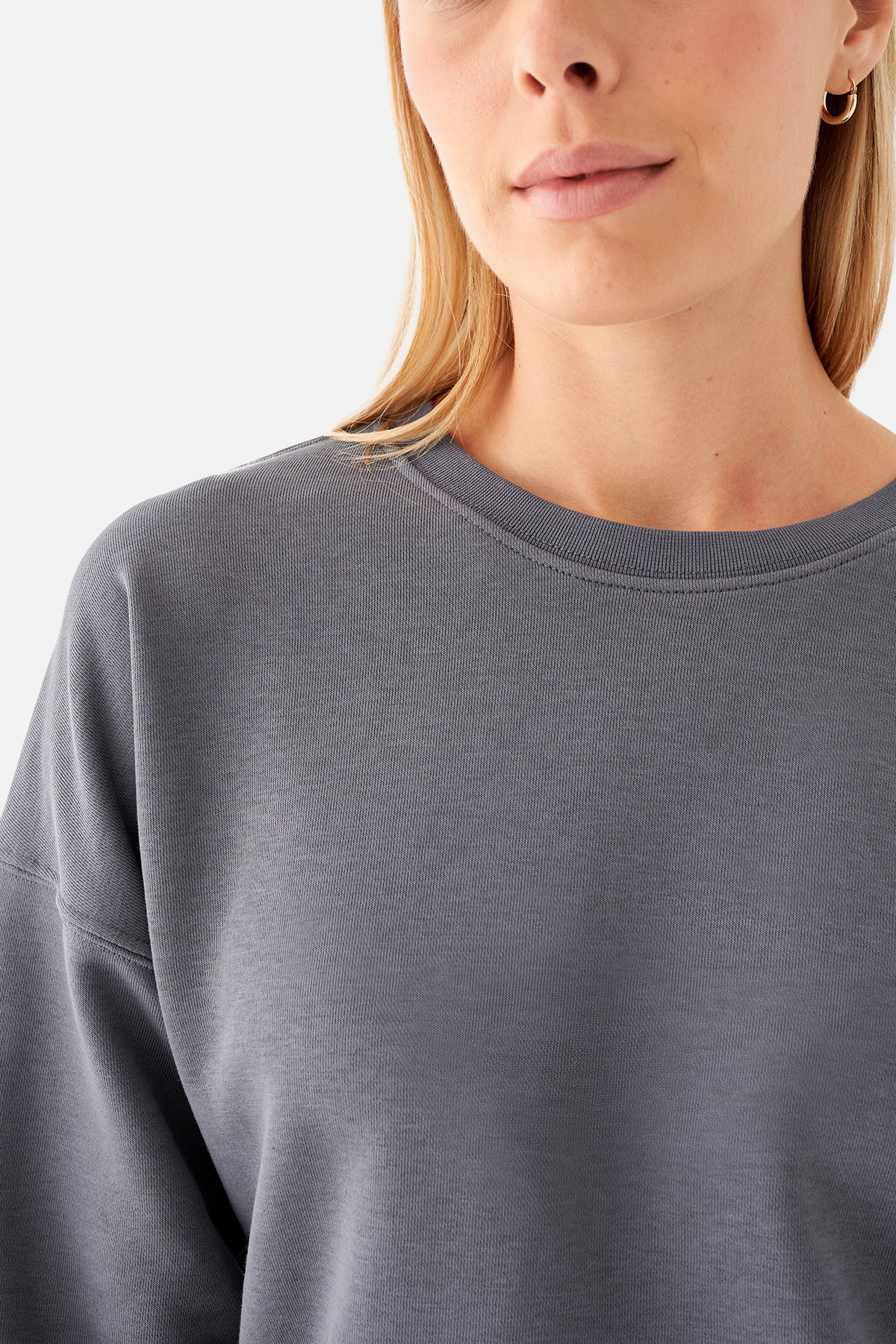 Nina Crewneck Sweatshirt - Dark Grey