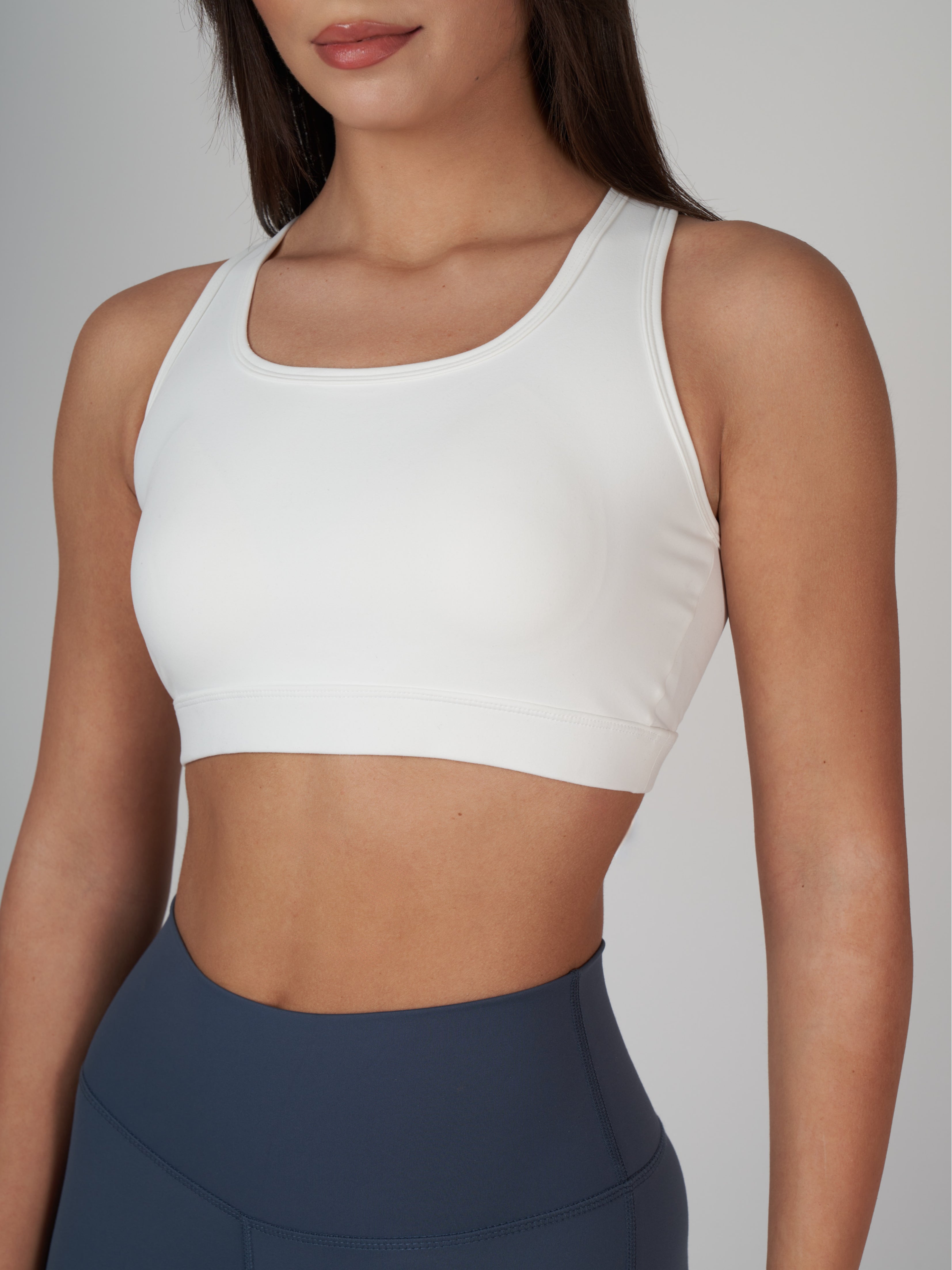 Raina Cross Bra - Ecru