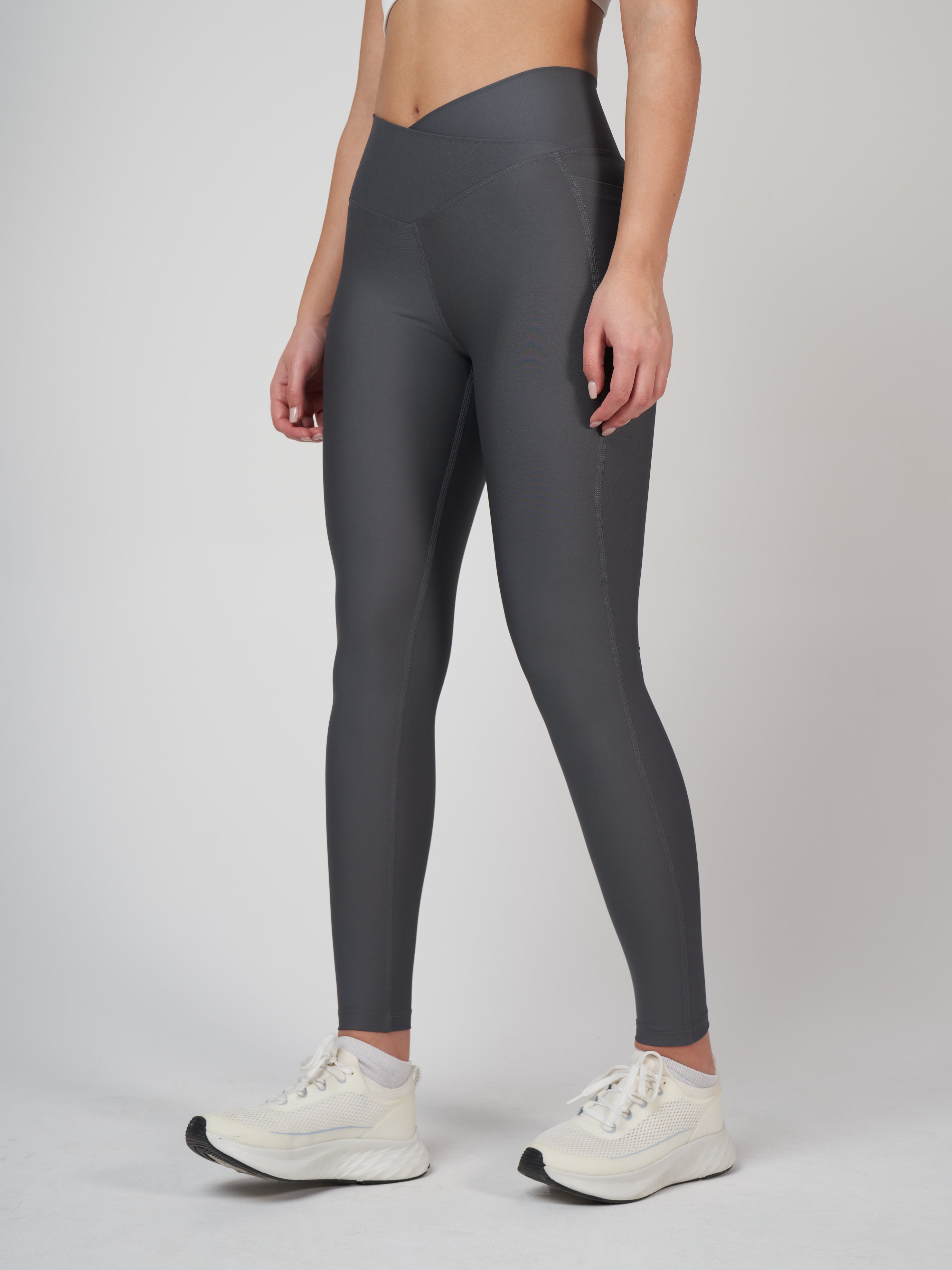 Adele Cross Waist Хеланки - Dark Grey