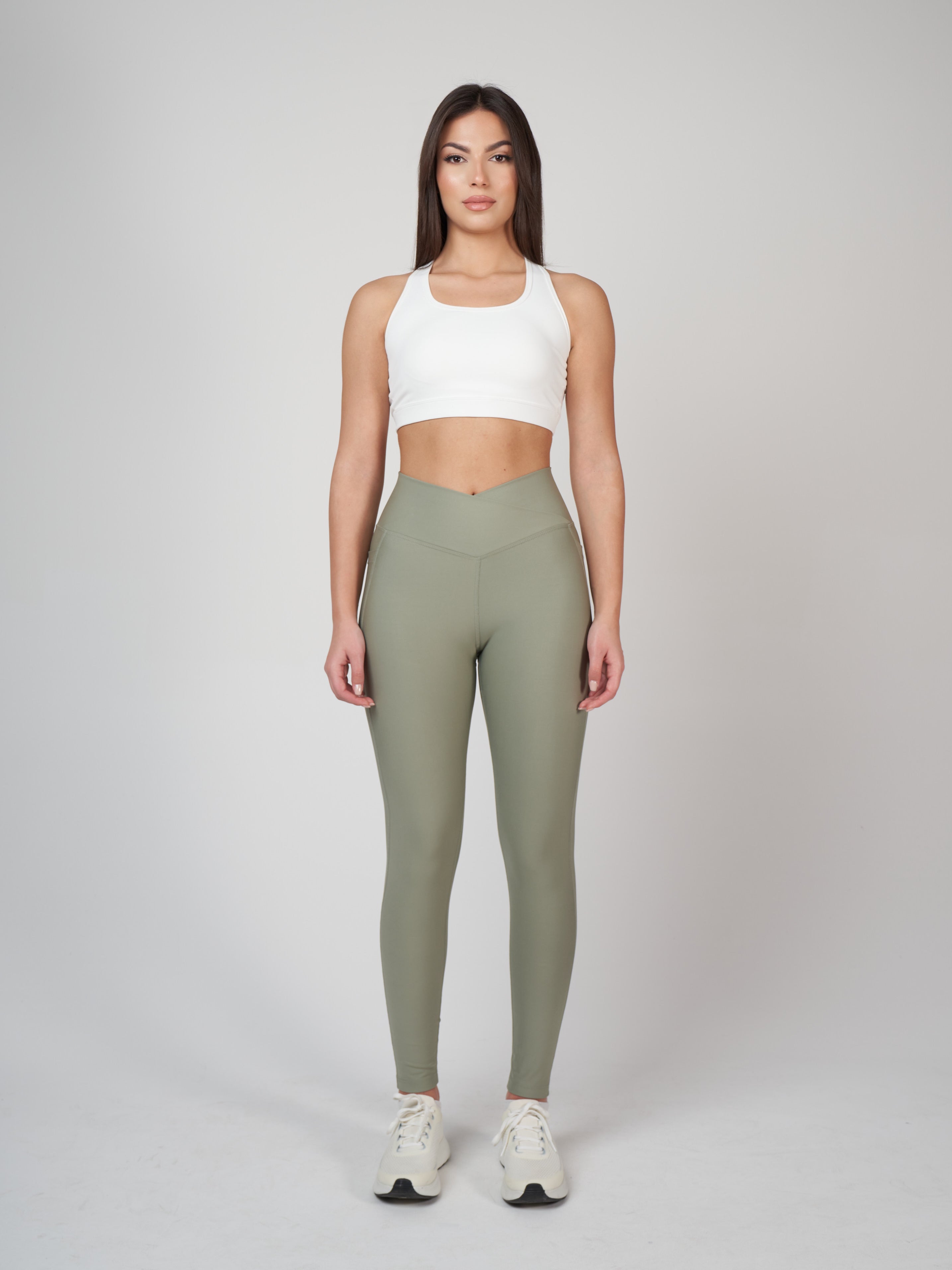 Adele Cross Waist Хеланки - Light Green