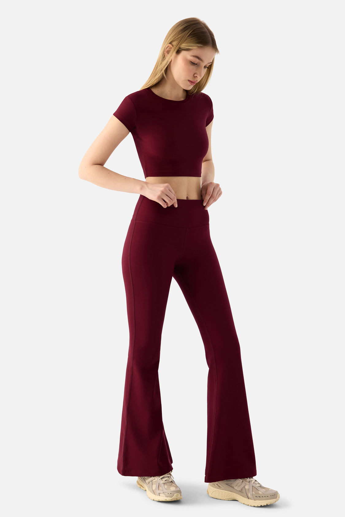 Melina Flared Хеланки - Maroon