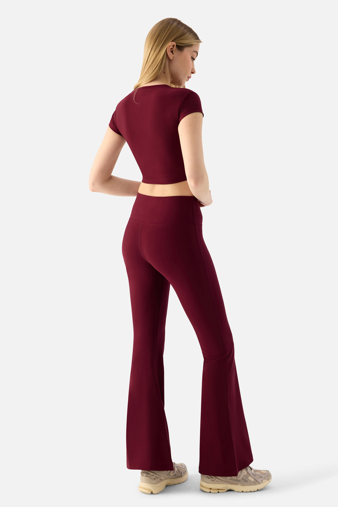 Melina Flared Хеланки - Maroon