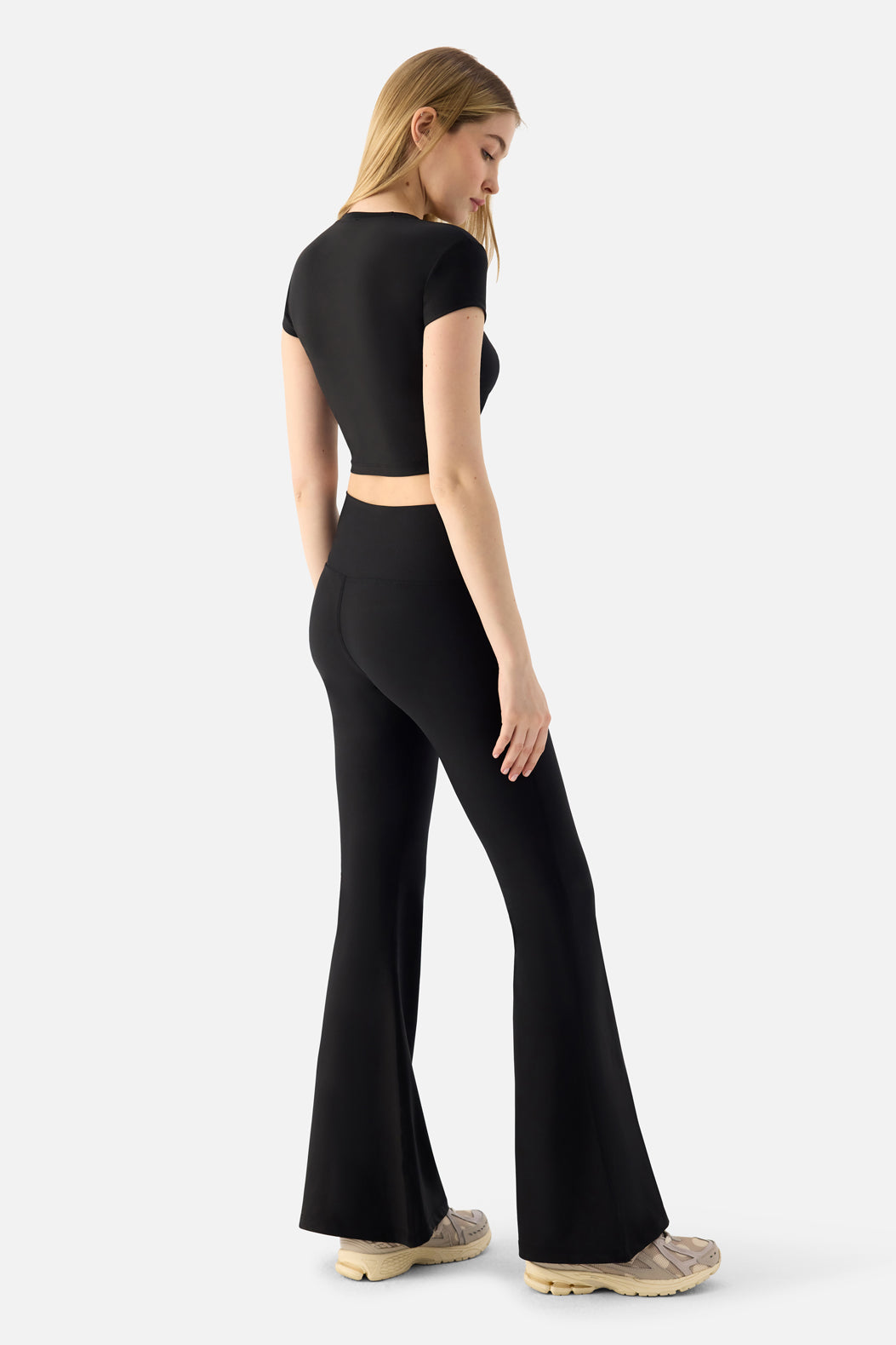 Melina Short Sleeve Top - Black