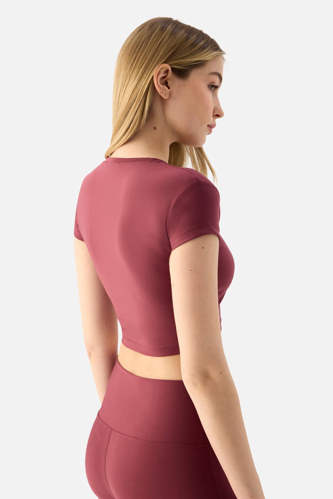 Melina Short Sleeve Top - Dusty Rose