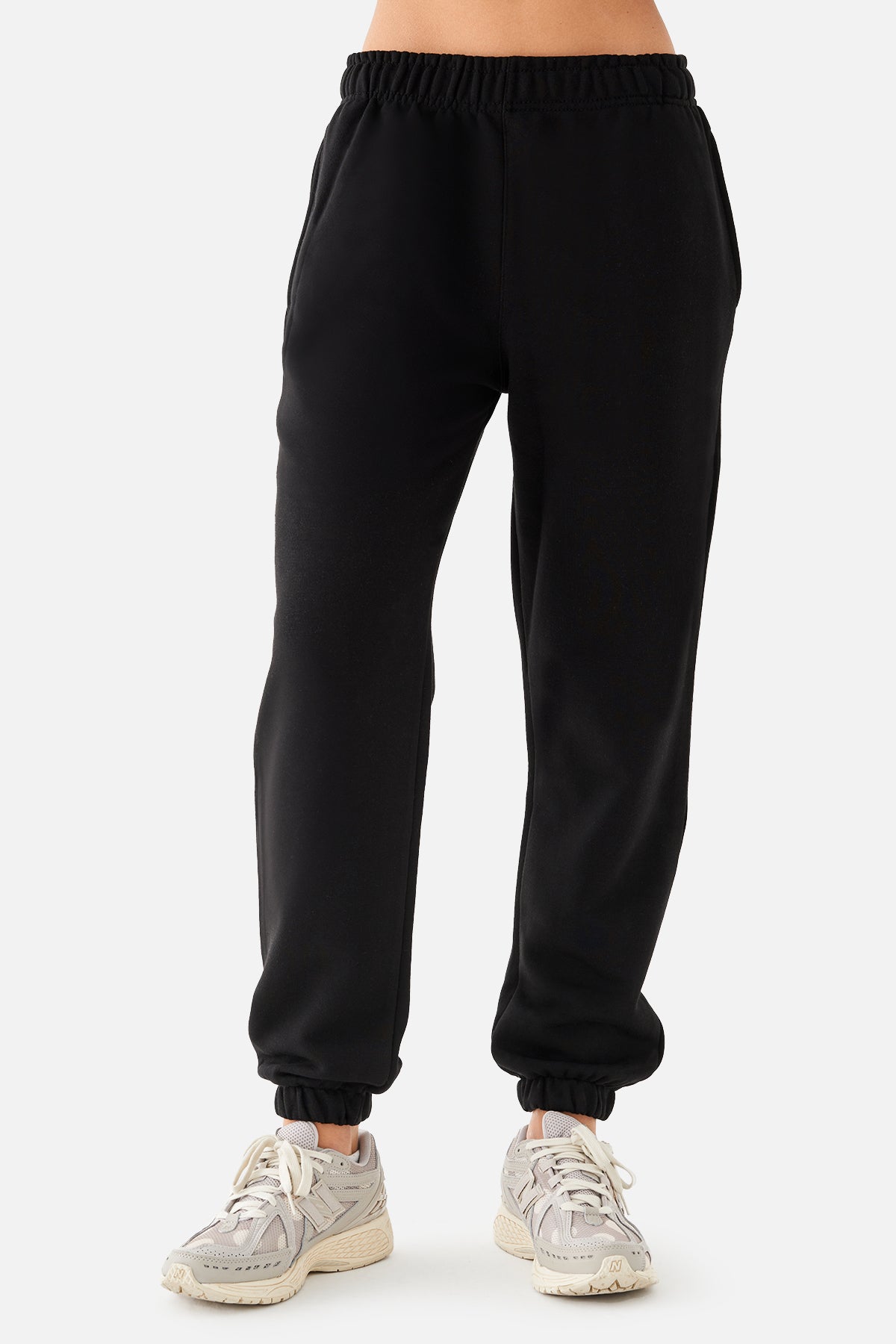 Mia Cuffed Sweatpants - Black