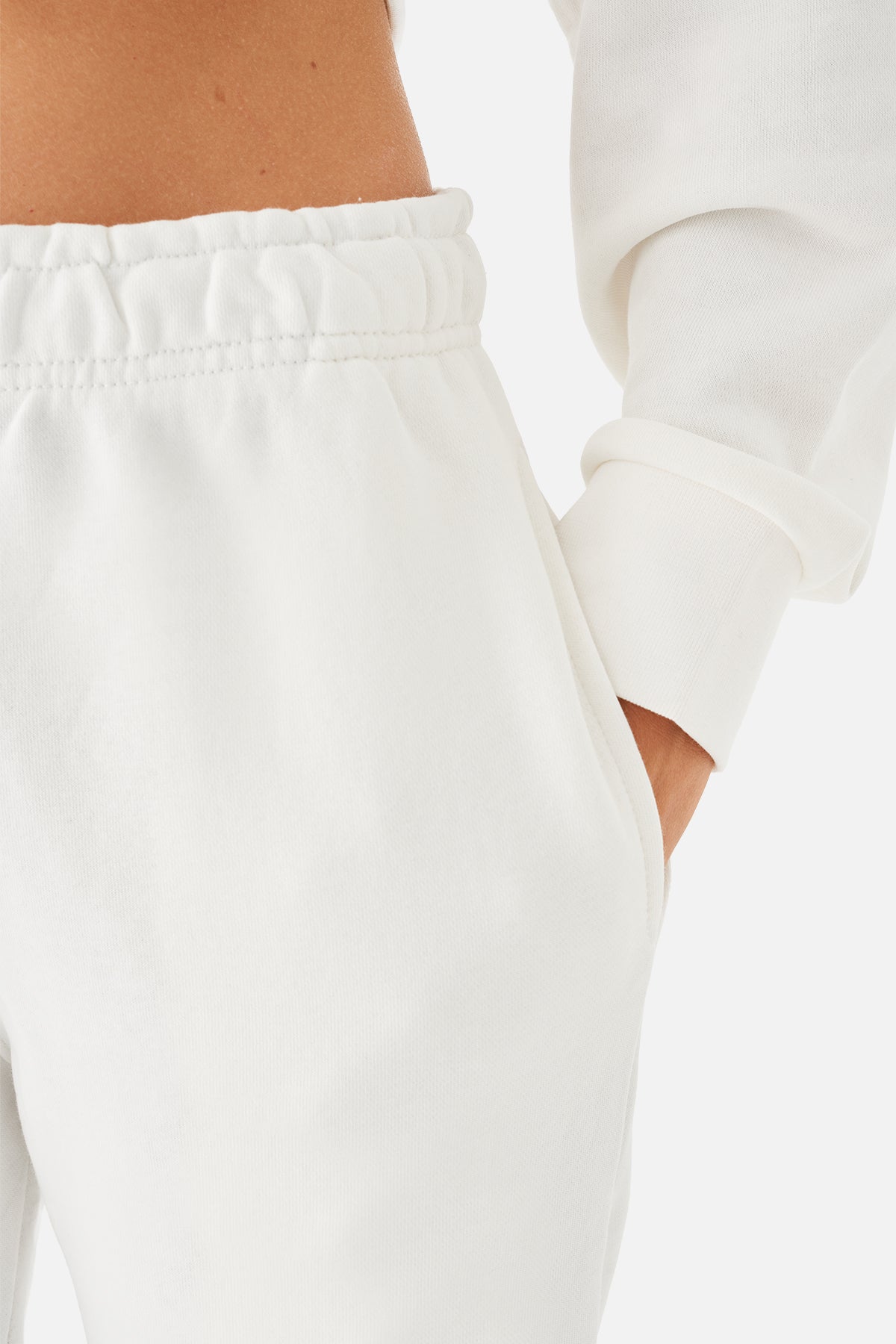 Mia Cuffed Sweatpants - Ecru